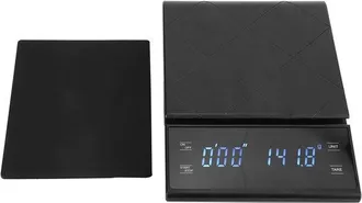 OEM Dailygoods, Dailygoody, B&aacute;scula Electr&oacute;nica Para Caf&eacute;, B&aacute;scula Digital De Cocina, Temporizador Integrado, Capacidad De 3 Kg, B&aacute;scula De Precisi&oacute;n