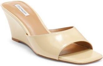 Steve Madden Selest Wedge Slide Sandal in Butter Leather at Nordstrom, Size 6.5
