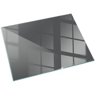 Tulup Piastra per Camino di Vetro Temperato Premium Design Elegante e Sicuro Protezione del Pavimento dal CaloreColore grigio-marrone120x80 cm
