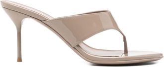 PARIS TEXAS Taupe Slip-on Heels