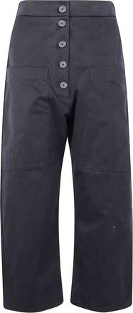 STUDIO NICHOLSON Rounded Drop Crotch Trousers