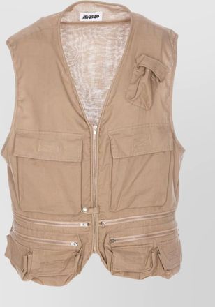Magliano lightweight v-neck sleeveless vest with multiple pockets