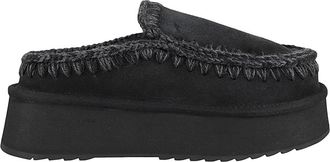 Mou Eskimo Platform Klompen - Dames - Slip ons - Zwart - 40 EU - Leer - Schoenen