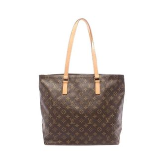 Louis Vuitton Pre-owned Cabas Mezzo Monogram Coated Canvas Tote Bag - Pre-owned - Mujer - Marr&oacute;n - ONE SIZE