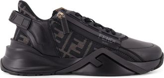 Fendi Flow Sneakers - Heren - Sneakers - Zwart - 42 EU - Katoen - Schoenen