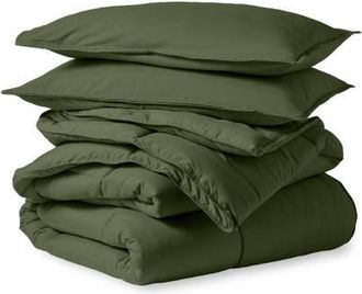 Bare Home All-Season Down Alternative Comforter Set - Oversized King in Cypress at Nordstrom