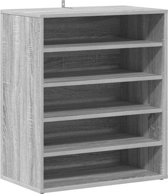 vidaXL Vidaxl - Zapatero De Madera Contrachapada Gris Sonoma 60x35x70 Cm