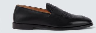 Brunello Cucinelli Woven leather penny loafers