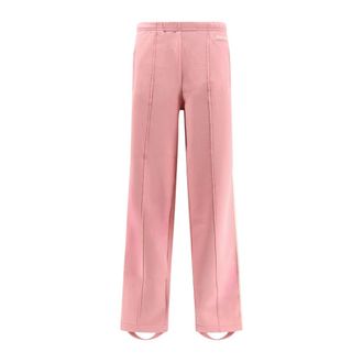 Miu Miu Broeken, Dames, Roze, S, Katoen, Technische Stoffbroek