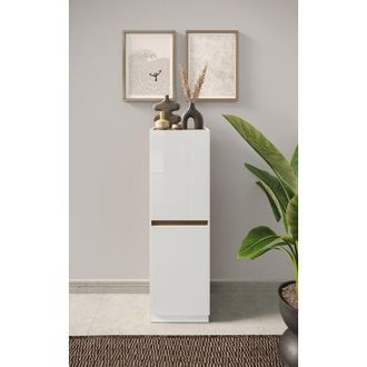 Calicosy Calicosy - Columna 2 Puertas Fantasy Blanco Lacado/roble Mercure 54 X 170 Cm