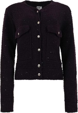 Maicazz Remini Vest - Dames - Vesten - Paars - 2XL - Leer - Truien & Vesten