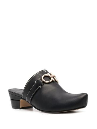 Ferragamo Gancini Mule - Black