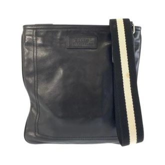 Bally Pre-owned Trainspotting Lederen Schoudertas - Heren - Pre-owned - Zwart - Maat: ONE Size Leer