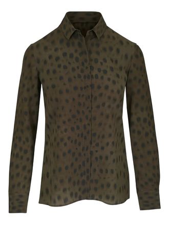 Akris leopard-print silk shirt - Brown