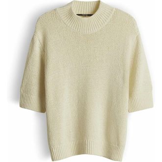 someday Trui met ronde hals - Dames - Truien - Beige - Maat: L