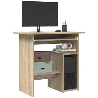 vidaXL Scrivania Rovere Sonoma 80x45x74 cm in Legno Multistrato - Vidaxl