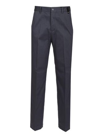 Fendi Gabardine Cigarette Trousers Blu-Uomo