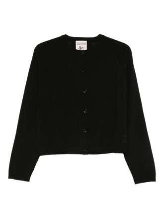 Semicouture buttoned cardigan - women - Virgin Wool - S - Black