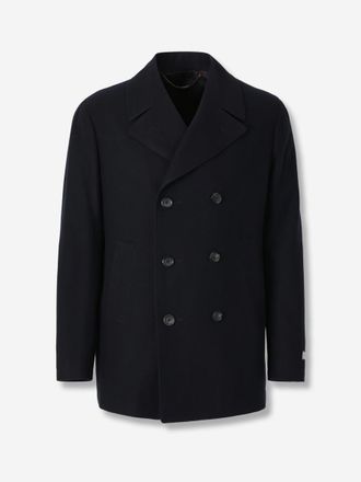 Canali Double Breasted Long Coat