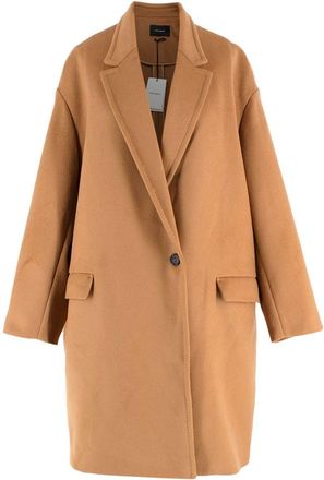 Isabel Marant Caramel Wool-Blend Manteau Corey Coat Size S