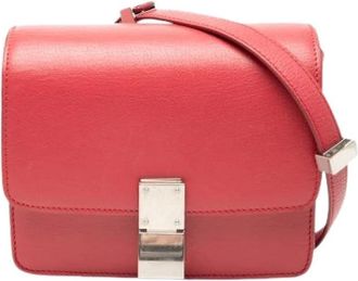 Celine Pre-owned Cross Body Bags, female, Red, Size: ONE SIZE Pre-owned The Classic Box Crossbody Bag