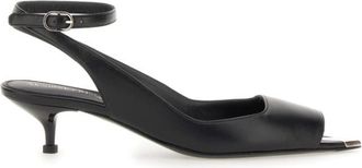 Alexander McQueen Black Solid Punk Sandals