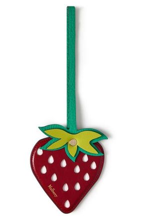 Mulberry Strawberry Leather Bag Charm in Multi-Color at Nordstrom