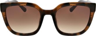 Oscar De La Renta Modern Square Sunglasses in Tort at Nordstrom Rack