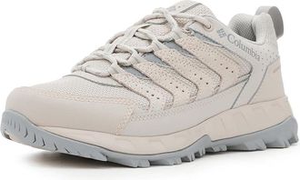 Columbia Strata Trailtm Low Wp Womens Shoes Cloud Grey/Steam : 10.5 B - Medium, Synthetic