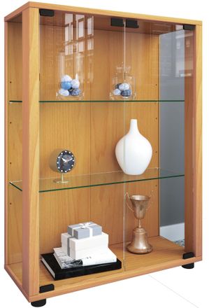 ebuy24 Ebuy24 - Vitrina De Vidrio Vcm De Pie Vitrina De Vidrio Con Vidrio De Seguridad Esg Dimensiones Aprox. Al. 80 X An. 60 X P. 25 Cm Soporte Vitrina Vidr