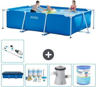Intex Piscina Con Estructura Rectangular - 300x200x75 Cm - 7-piezas S30160