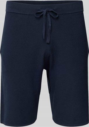 Christian Berg Sweatshorts mit Strukturmuster in Marine, Gr&ouml;&szlig;e XXL