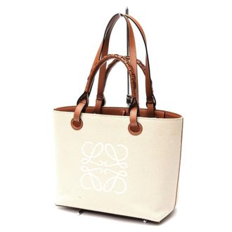 Loewe Beige Jacquard Leather Tote Bag (Pre-Owned)