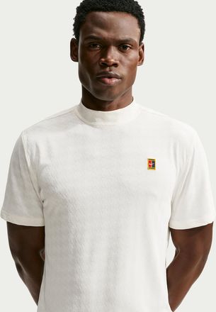 Nike Mens Club Rules Aero-FIT Mock-Neck Top in White | IU0800-133