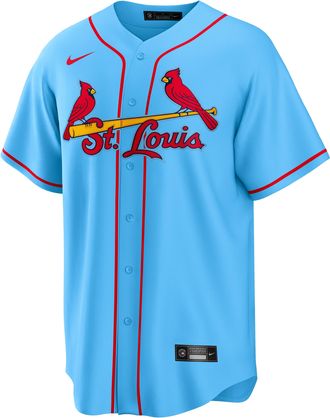 Nike Lars Nootbaar St. Louis Cardinals Nike Mens MLB Replica Jersey in Blue | T770SCB9CD7-001