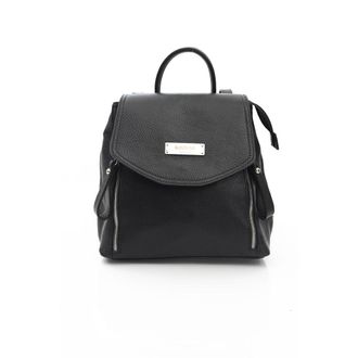 Baldinini Black Cowhide Womens Backpack