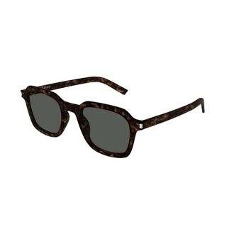 Saint Laurent Sunglasses, unisex, Brown, 49 MM, Authentic Slim 002 Glasses Premium Quality