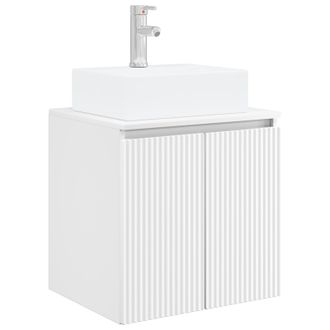 vidaXL Vanidad Con Lavabo De Pared Blanco 49,5 X 41 X 62,5 Cm Vidaxl