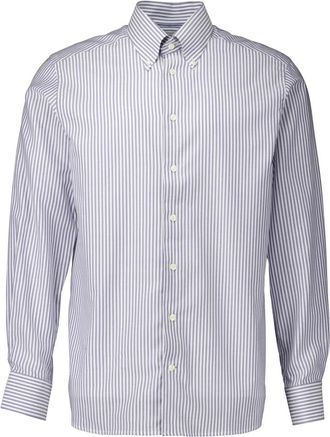 Eton Donkerblauw Overhemd Lange Mouw - Heren - Casual Overhemden - Blauw - L - Overhemden