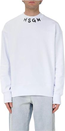Msgm Hombre, Sudaderas, Blanco, Talla: L