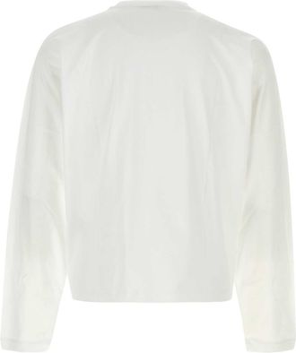 Versace Mens White Cotton T-Shirt Opticalwhite Exterior Exterior: T-shirts And Polos