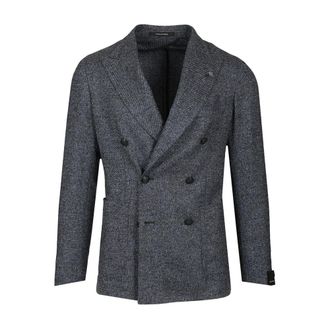 Tagliatore Double-Breasted Blazer - male - Tagliatore - Blazers - Blue - L - Jackets