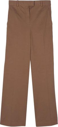 Circolo 1901 Wijde Broek - Dames - Wijde Broeken - Bruin - S - Katoen - Broeken