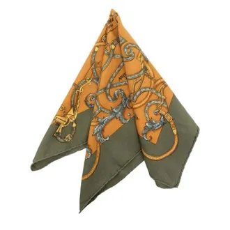 Herm&egrave;s unisex, Pre-owned, Oranje, Maat: ONE Size Zijde
