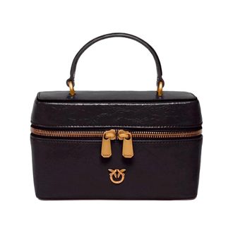 Pinko Handbags - Dames - Handtassen - Zwart - ONE Size - Leer - Tassen