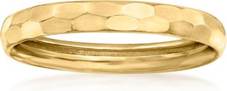 Canaria Canaria 10kt Yellow Gold Hammered Ring