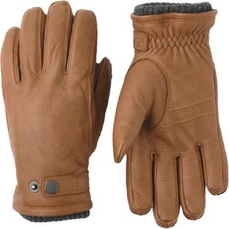 Hestra Deerskin Primaloft Handschoenen- kurkbruin - Heren - Handschoenen - Bruin - 9 IN - Leer - Accessoires