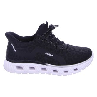 Rieker M6066 Lowtop Sneaker - Dames - Schoenen - Zwart - Maat: 42 EU