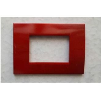 Trade Shop Trade Shop - Placca Placche Placchete Compatibili Living Light In Abs 3 4 7 Posti Colorate - Rojo