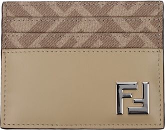 Fendi Herrens Dokumentenhalter aus beige/sandfarbenem Leder